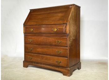 A Vintage Hard Wood Secretary Desk