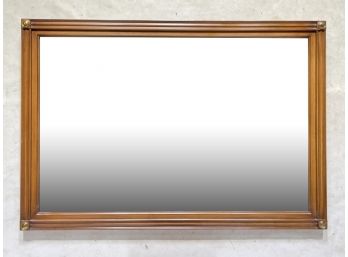 An Elegant Large Fruitwood Mirror By White Furniture