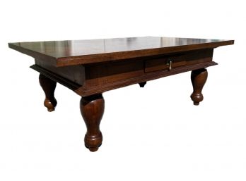 A Large, Fine Quality Solid Mahogany Coffee Table From Bauer International