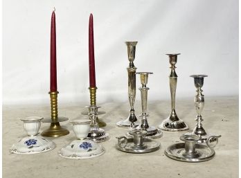 Candlesticks - Pewter, Porcelain, Brass And More!
