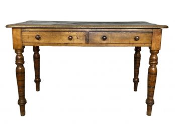 A 19th Century Oak Leather Top Writing Desk