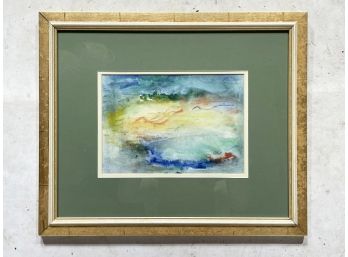 An Original Abstract Watercolor, Artist Signed