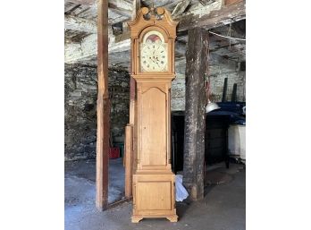 A Pine Grandfather Clock - Thompson Whitehaven