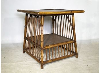 A Chinese Chippendale Style Occasional Table By Baker Furniture 'Milling Road' Line