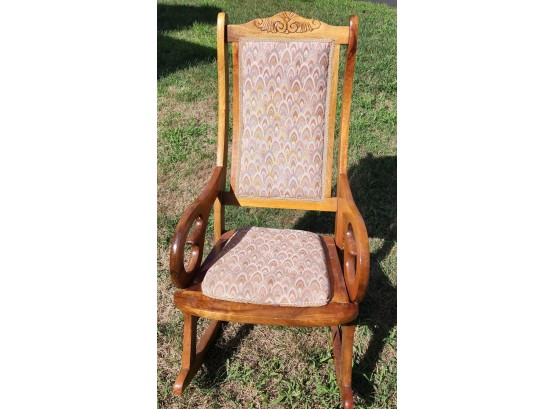 Nice Vintage Wooden Rocking Chair