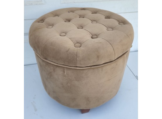 Tan Color Ottoman With Storage