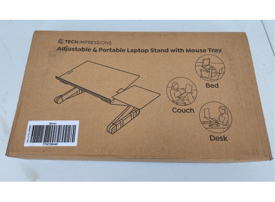 Brand New Tech Impressions Adjustable & Portable Laptop Stand With Mouse Tray