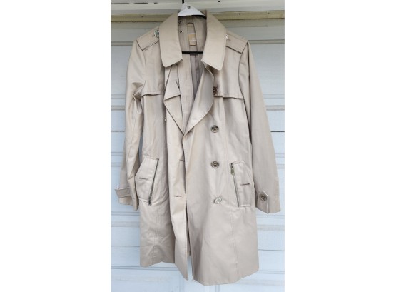 Michael Kors Trench Coat - Size Medium - Tan Color
