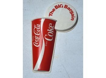 Vintage Coca-Cola 3-d Restaurant Sign Advertising
