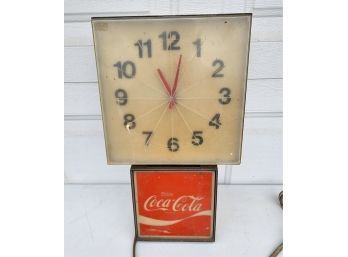 Vintage Coca-cola Clock Model G-011 - Non Working