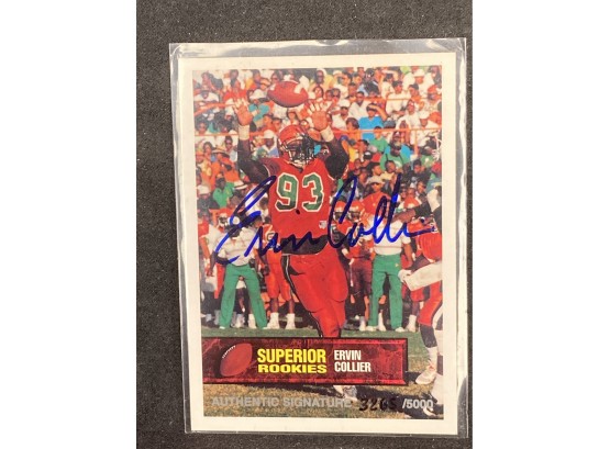 1994 Superior Rookies Erwin Collier Autograph Card