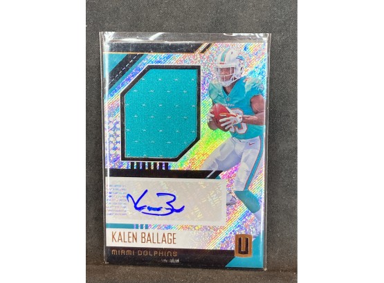 2018 Panini Unparalleled Kalen Ballage Autographed Jersey Relic Card