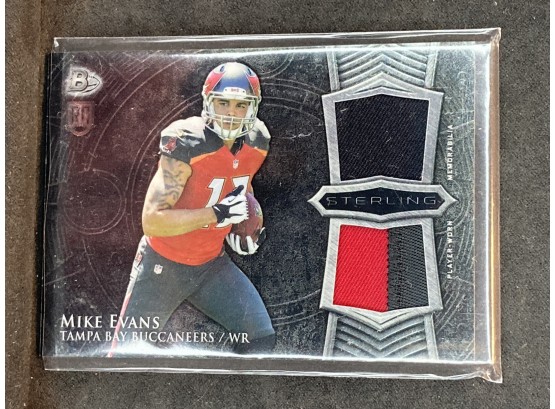 2014 Bowman Sterling Mike Evans Jersey Patch Relic Card