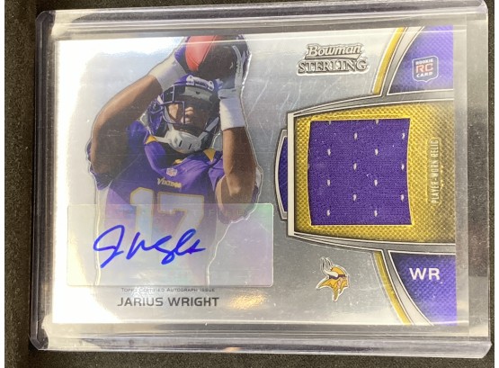 2012 Bowman Sterling Jarius Wright Autograph Rookie Card
