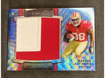 2013 Bowman Sterling Marcus Lattimore Jumbo Rookie Patch Relic Card 076/171