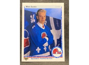 1990-91 Upper Deck Mats Sundin Rookie Card