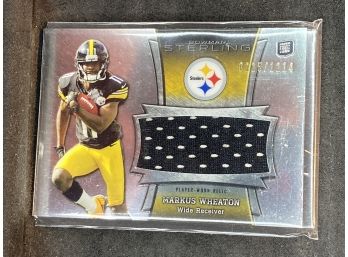 2013 Bowman Sterling Markus Wheaton Rookie Jersey Relic Card 0225/1214