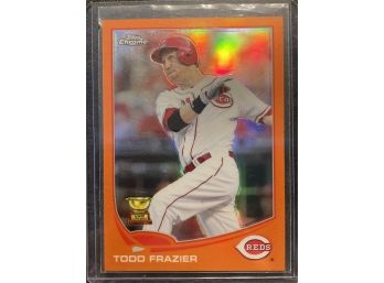 2013 Topps Chrome Orange Parallel Todd Frazier Rookie Cup Refractor