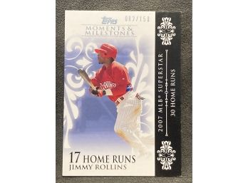 2008 Topps Moments & Milestones Jimmy Rollins 082/150
