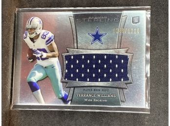 2013 Bowman Sterling Terrance Williams Jersey Relic Card 249/1214