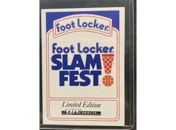 1991 Foot Locker Slam Fest Limited Edition Header Card