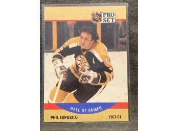 1990-91 Pro Set NHL Phil Esposito Hall Of Famer