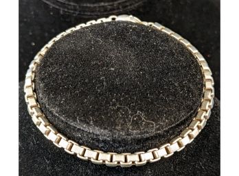 Sterling Silver Tiffany & Co 925 Box Chain Bracelet