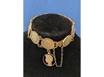 Costume 50 Centines Coin Bracelet With 1941 Date