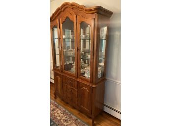 A Classic China Cabinet With Doors And Drawers By Stanley Furniture