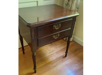 A Vintage Ethan Allen Two Drawers Night Table.
