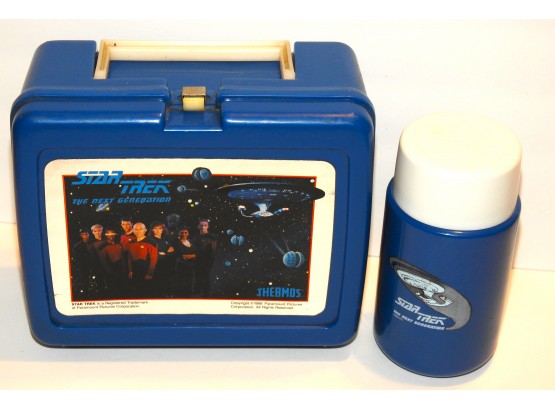 1988 Star Trek Lunch Box And Thermos