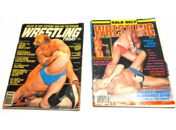 Lot Of 2 Vintage Wrestling Magazines