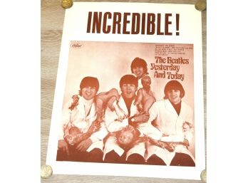 Rare Capitol Records The Butcher Album The Beatles Poster