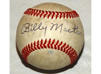 Signed Billy Martin Baseball