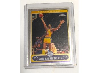Wilt Chamberlain Chrome Basketball Card