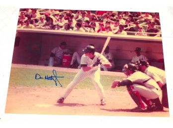 Signed 8 X 10 Photo Of NY Yankees Don Mattingly