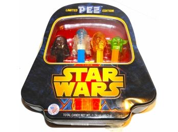 Limited Edition PEZ Star Wars Dispensors In Nice Tin Darth Vader Case
