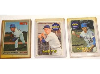 Lot Of 1960s NY Mets Baseball Cards Koosman And More