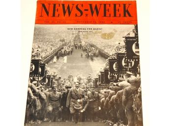 10 Cent 1934 Newsweek Hitler Covered Magazine