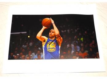 Signed 8 X 10 Of Basketball Player Steph Curry