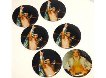 1980s WWF Button Pins Jimmy Snuka & More