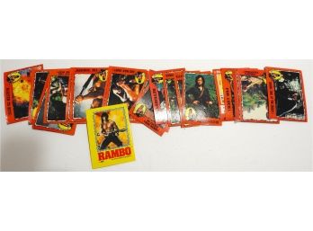 Lot Of 1985 Rambo Movie Trading Cards Nice Shape
