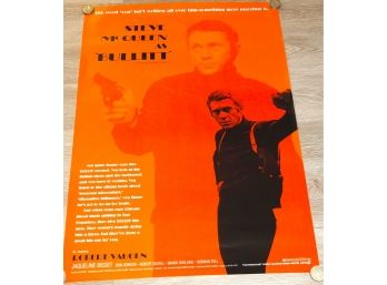 Vintage The Bullitt Steve McQueen Movie Poster