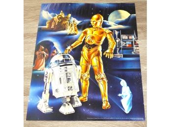 RARE 1978 Original Cascade Star Wars Movie Poster C3po R2d2