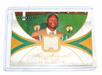 Boston Celtics Ray Allen Game Used Jersey Relic Basketball Card