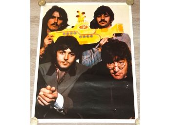 Vintage Beatles Yellow Submarine Music Poster
