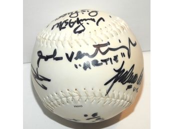 Softball Signed By The Cast Of THE SOPRANOS