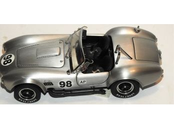 Rare Chrome Franklin Mint 1/24 Shelby Cobra 427 Diecast Car