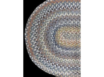 Vintage Braided Rug, 48x28 Inches