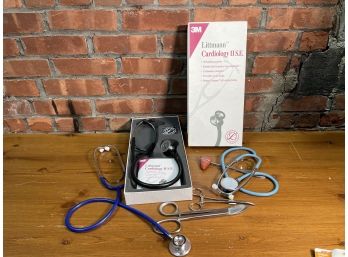 Stethoscope Lot Including Littmann Cardiology II SE